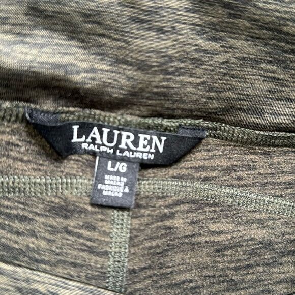LAUREN RALPH LAUREN FLEECE LINED  LEGGING GREEN LODEN HEATHER - Picture 5 of 10